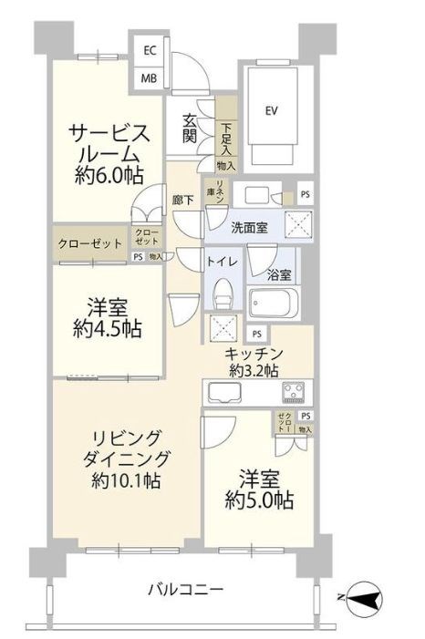 神奈川県横浜市港北区樽町２丁目 間取図・土地図