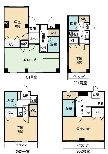 神奈川県横浜市港北区日吉３丁目 間取図・土地図