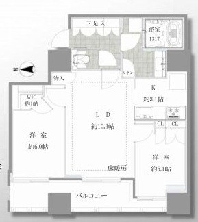 東京都港区港南４丁目 間取図・土地図