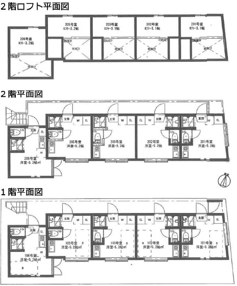 東京都新宿区上落合３丁目 間取図・土地図