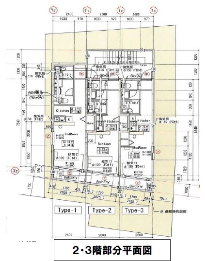 東京都品川区大井２丁目 間取図・土地図