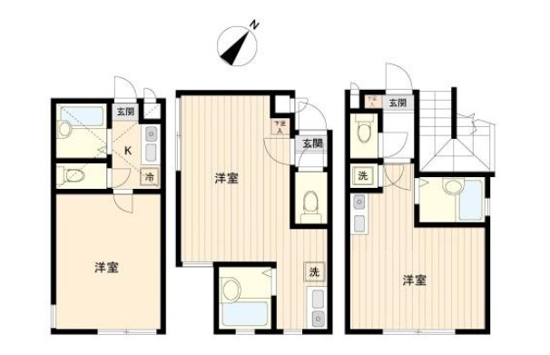 神奈川県相模原市南区旭町 間取図・土地図