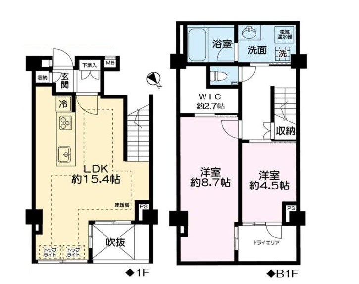東京都渋谷区本町５丁目 間取図・土地図