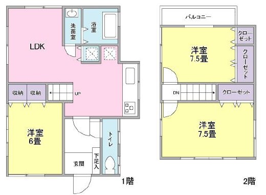 神奈川県横浜市南区清水ケ丘 間取図・土地図