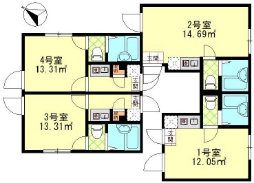 東京都大田区西六郷４丁目 間取図・土地図