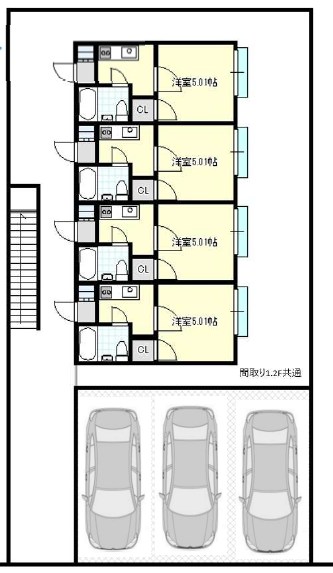 東京都国分寺市西町２丁目 間取図・土地図