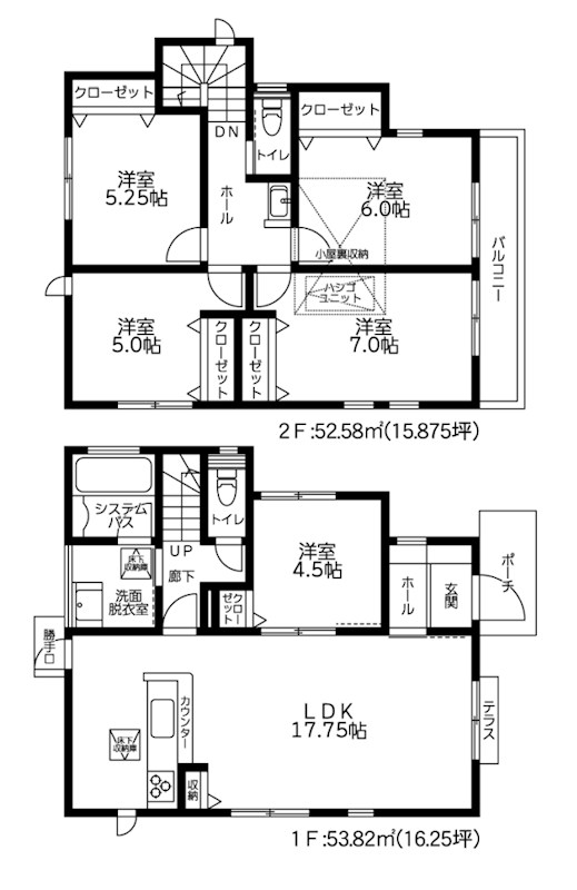 東京都町田市能ヶ谷３丁目 間取図・土地図