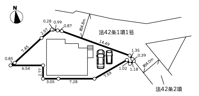 東京都町田市能ヶ谷３丁目 区画図