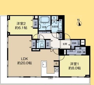 東京都港区白金１丁目 間取図・土地図