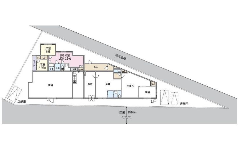 神奈川県小田原市西酒匂２丁目 間取図・土地図