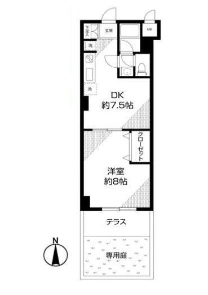東京都中野区上高田４丁目 間取図・土地図