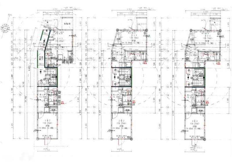 東京都足立区千住柳町 間取図・土地図
