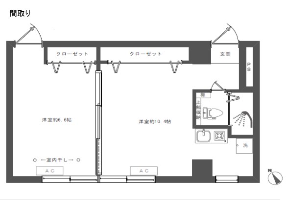東京都新宿区新宿２丁目 間取図・土地図