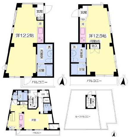 東京都品川区北品川２丁目 間取図・土地図