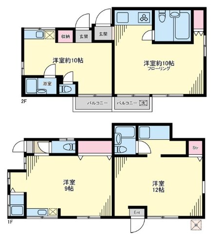 神奈川県川崎市幸区小倉１丁目 間取図・土地図