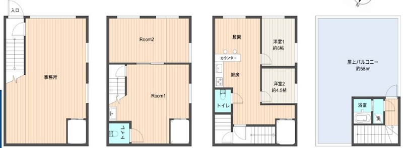 東京都台東区日本堤１丁目 間取図・土地図