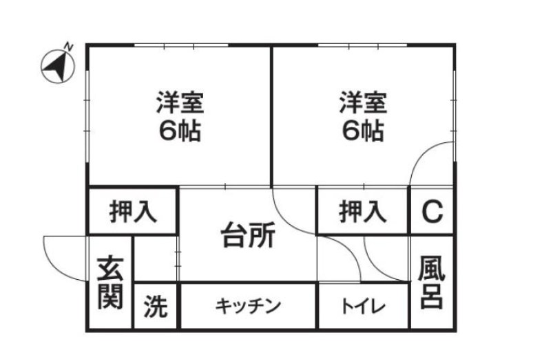 千葉県香取市小見川 間取図・土地図