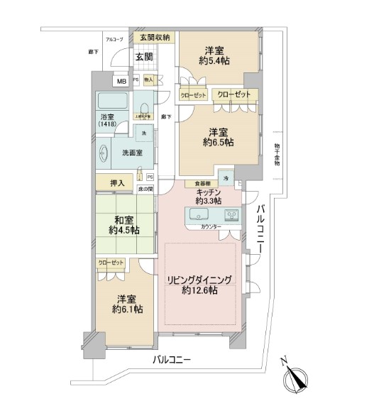 千葉県松戸市上本郷 間取図・土地図