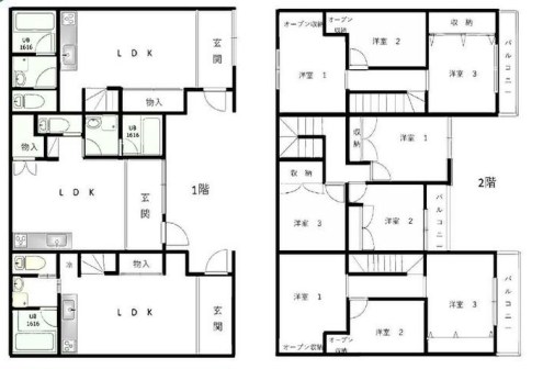 神奈川県横浜市都筑区すみれが丘 間取図・土地図
