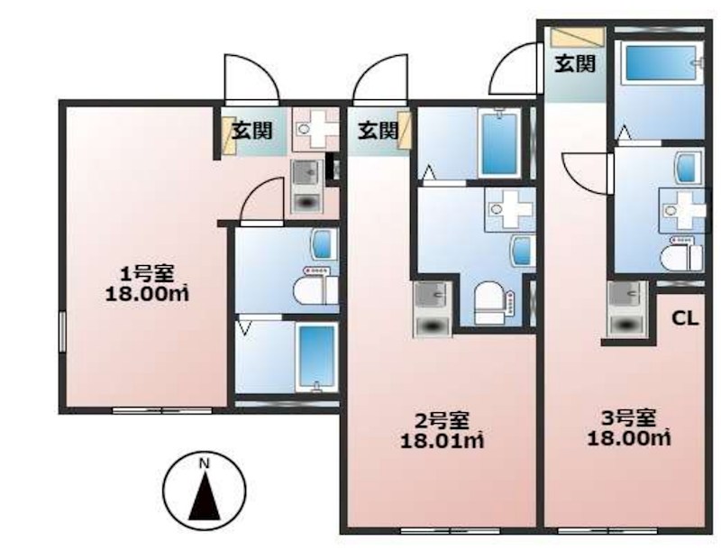 埼玉県蕨市錦町２丁目 間取図・土地図