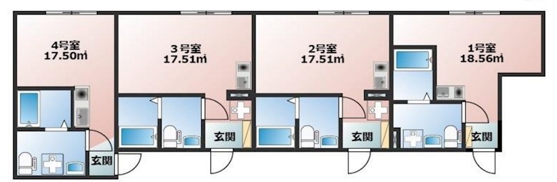 神奈川県横浜市鶴見区朝日町１丁目 間取図・土地図