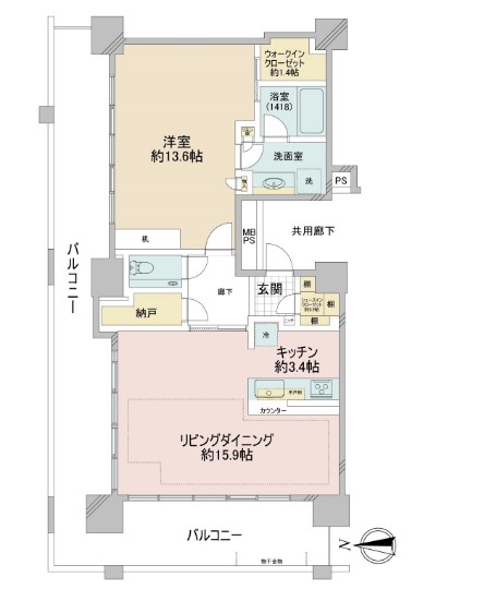 東京都中野区中野５丁目 間取図・土地図