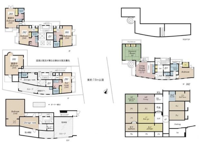 東京都世田谷区弦巻３丁目 間取図・土地図