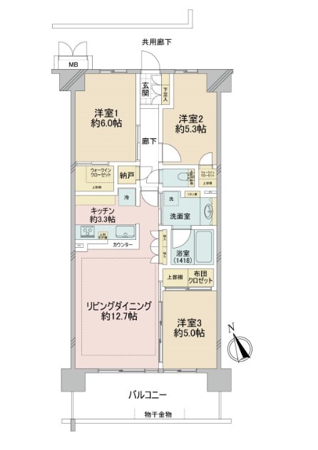 千葉県千葉市中央区椿森５丁目 間取図・土地図
