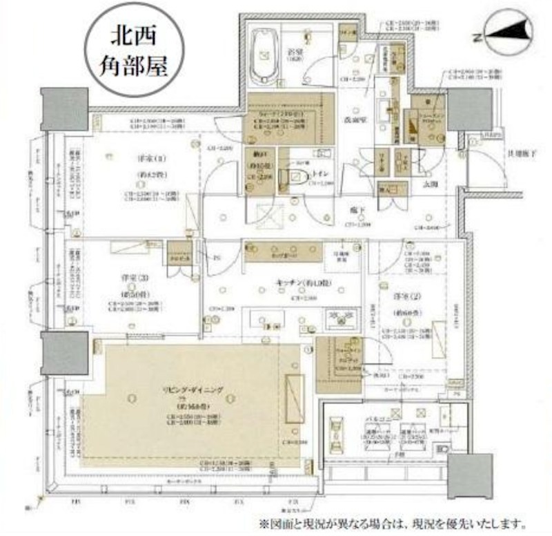 東京都港区白金１丁目 間取図・土地図