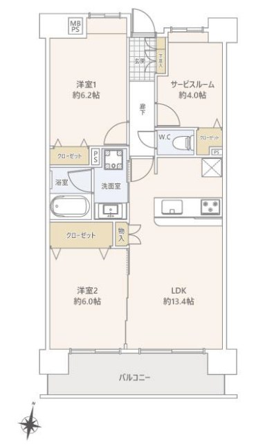 埼玉県川越市菅原町 間取図・土地図