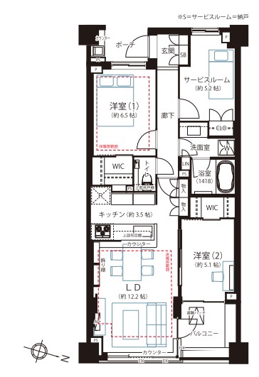 東京都新宿区中落合１丁目 間取図・土地図