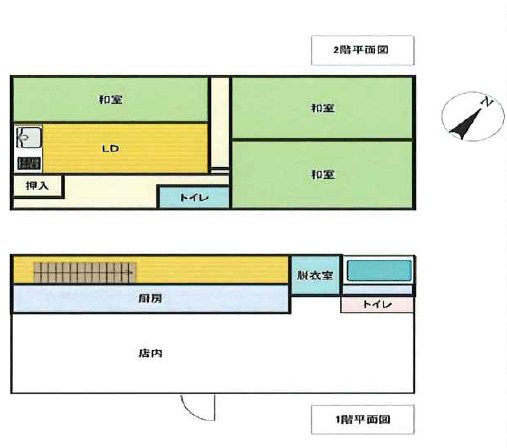 千葉県市原市八幡北町３丁目 間取図・土地図