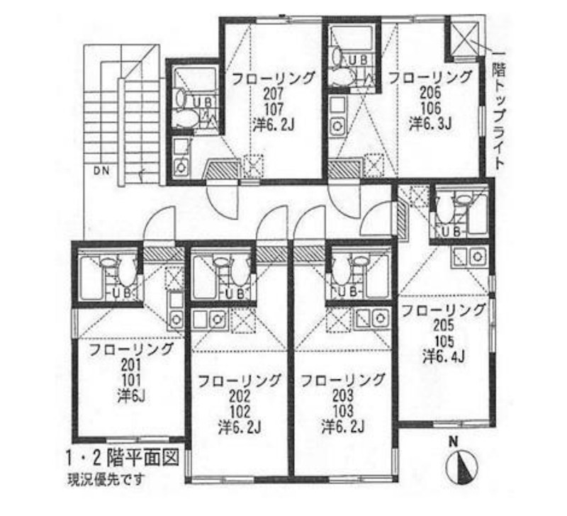 神奈川県川崎市川崎区観音１丁目 間取図・土地図