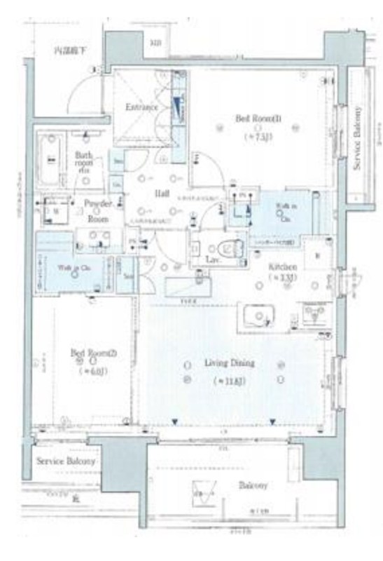 東京都港区西麻布３丁目 間取図・土地図