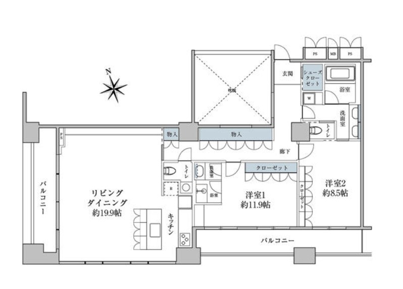 東京都港区虎ノ門１丁目 間取図・土地図