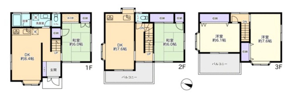 東京都江東区東砂４丁目 間取図・土地図