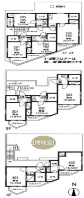 東京都国分寺市並木町１丁目 間取図・土地図