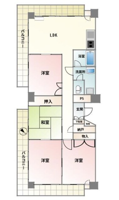 東京都港区三田４丁目 間取図・土地図