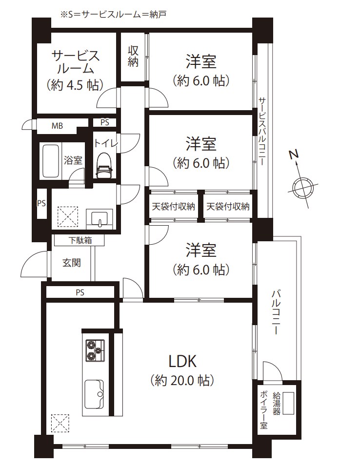 東京都中野区松が丘１丁目 間取図・土地図
