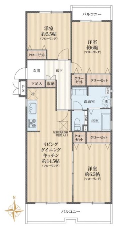 東京都多摩市鶴牧３丁目 間取図・土地図