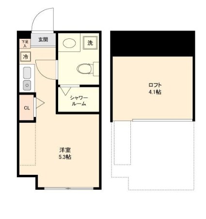 東京都足立区千住河原町 間取図・土地図
