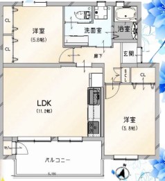 神奈川県横浜市青葉区美しが丘１丁目 間取図・土地図
