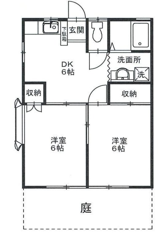 東京都東大和市新堀１丁目 間取図・土地図