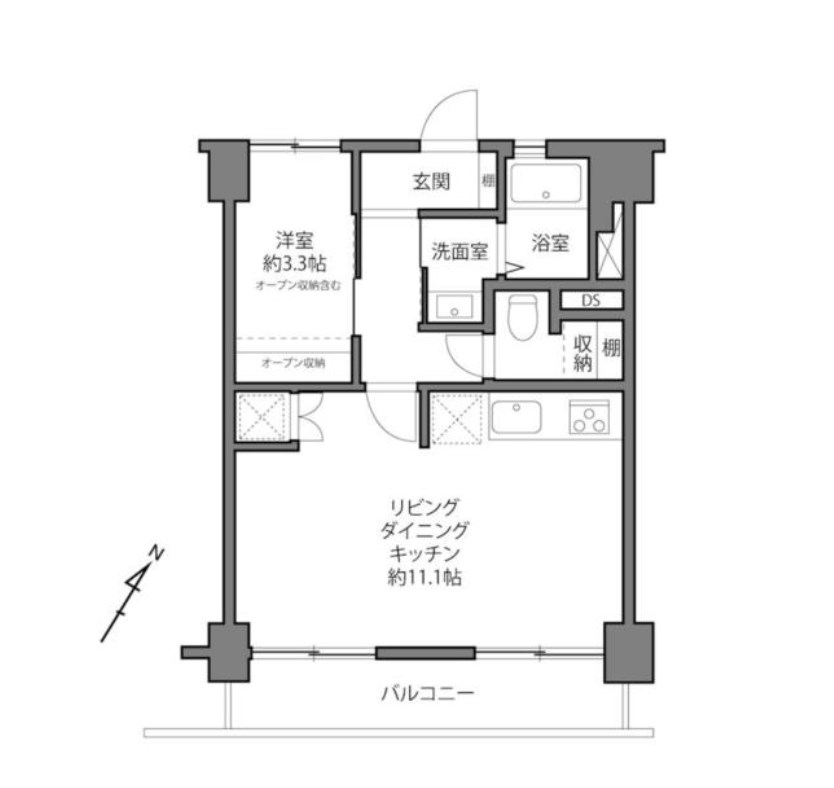 東京都目黒区下目黒２丁目 間取図・土地図