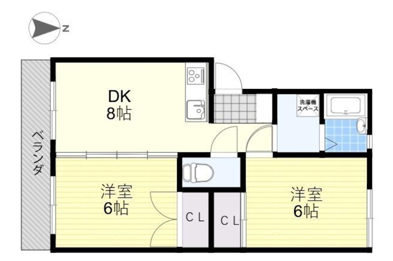 栃木県宇都宮市竹下町 間取図・土地図