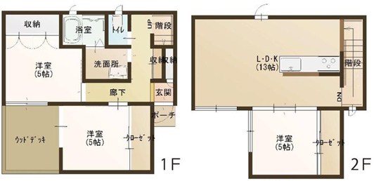 栃木県栃木市大森町 間取図・土地図