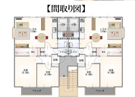 栃木県小山市駅南町３丁目 間取図・土地図