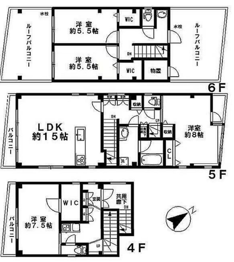 東京都北区西ケ原１丁目 間取図・土地図