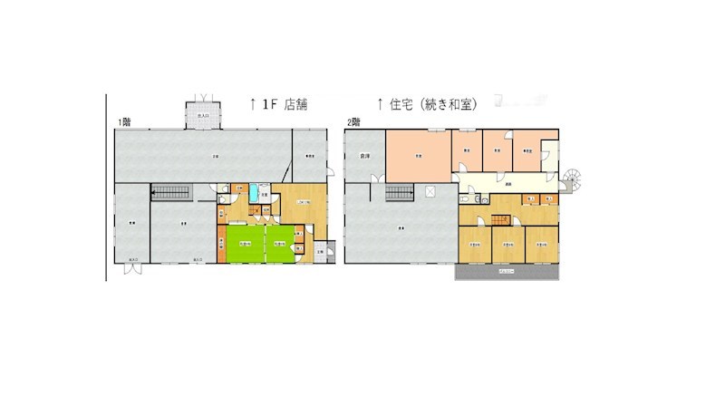 群馬県館林市緑町２丁目 間取図・土地図