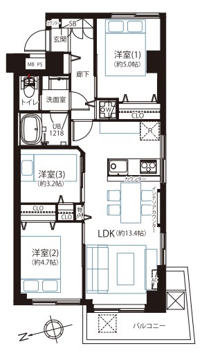 東京都江東区南砂２丁目 間取図・土地図
